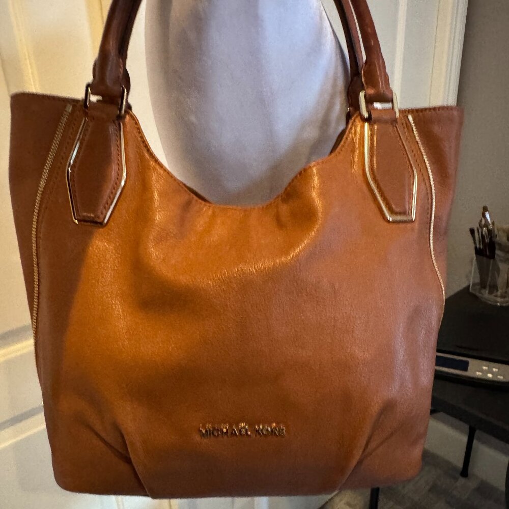 Michael Kors Leather Hobo Bag, Large